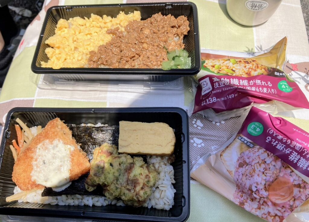 大国見山登山のお弁当